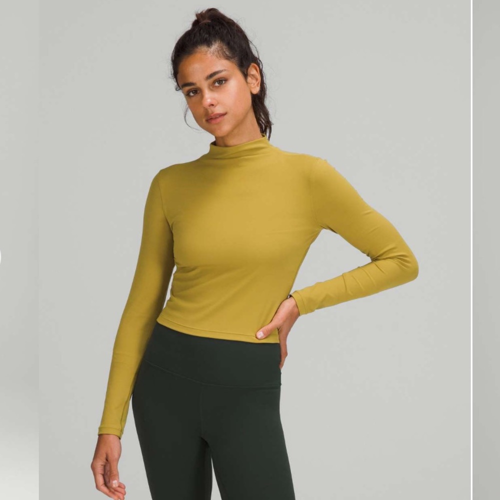 Lululemon All Aligned Mock Neck Long Sleeve Shirt
Auric Gold